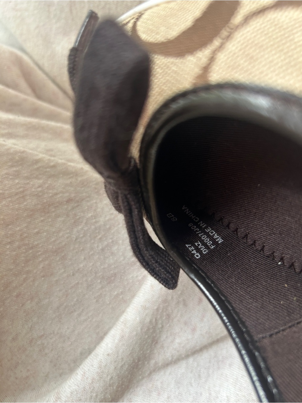 Coach Brown Signature Canvas Wedge Pumps with Bow Accent - Picture 8 of 8